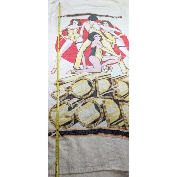 vtg Franco Solid Gold Dancers TV Series Beach Towel 1980s 55.5"x27. 5" READ - Picture 14 of 14